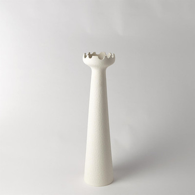 Global Views Fenouil Vase - Matte White