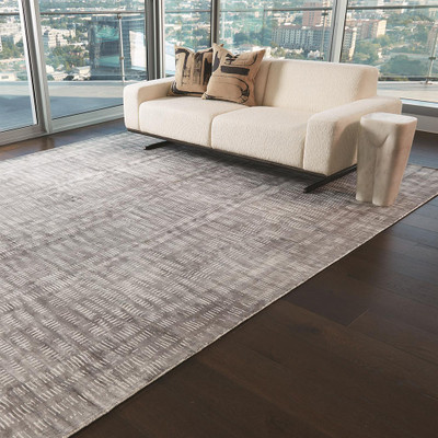 Global Views Frequency Rug - Charcoal/Cream - 6 x 9