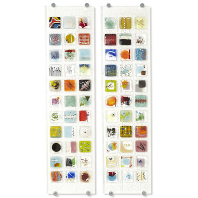 Global Views Fused Glass Art Panel 1