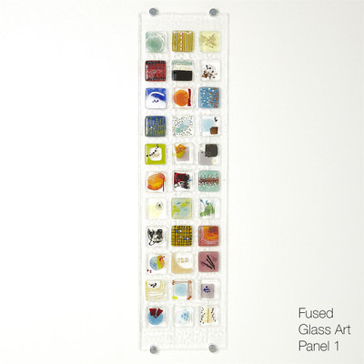 Global Views Fused Glass Art Panel 1