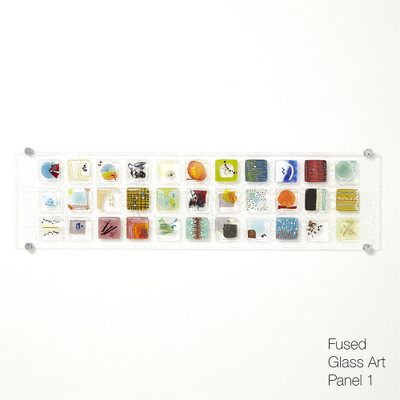 Global Views Fused Glass Art Panel 1