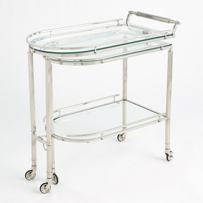 Gallery Folding Bar - Shiny Nickel
