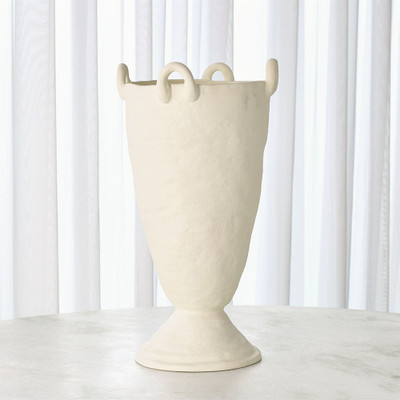 Global Views Louis Vase - White