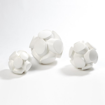 Global Views Mayet Sculpture - Matte White - Med