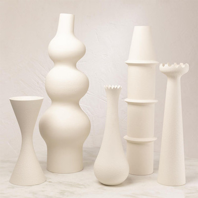 Global Views Pasteur Vase - Matte White