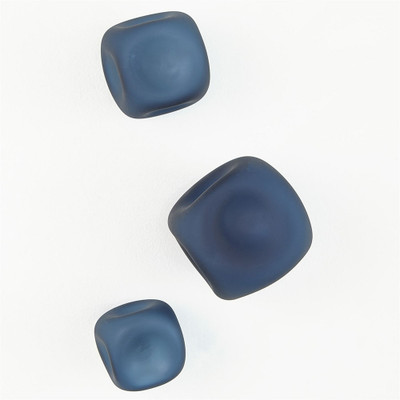 S/3 Wall Rocks - Frosted Blue