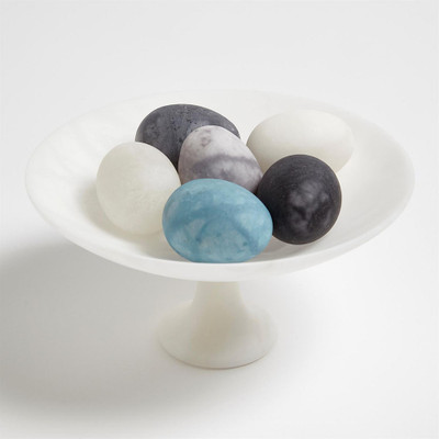 Global Views S/6 Assorted Alabaster Eggs