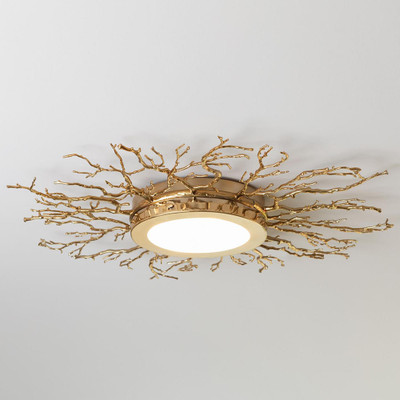 Twig Ceiling Fixture - Brass