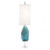 Multifaceted Turquoise Table Lamp