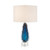 Amalfi Blue and Clear Glass Table Lamp