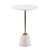 Brass and Marble Martini Side Table