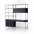 Four Hands Trey Modular Wall Desk W/ 1 Bookcase - Black