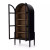 Four Hands Tolle Cabinet - Drifted Matte Black W/ Drifted Oak