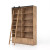 Four Hands Bane Double Bookshelf W/ Ladder - Smoked Pine