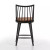 Four Hands Lewis Windsor Counter Stool - Black Oak - Whiskey Saddle