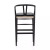 Four Hands Muestra Bar Stool - Black Teak - Pebble Black