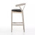 Four Hands Muestra Bar Stool - Weathered Grey - Pebble Black (Closeout)