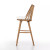 Four Hands Lewis Windsor Bar Stool - Sandy Oak - Cream Shorn Sheepskin