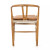 Four Hands Muestra Dining Chair W/ Cushion - Natural Teak - Whiskey Saddle (Closeout)