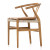 Four Hands Muestra Dining Chair W/ Cushion - Natural Teak - Whiskey Saddle