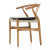 Four Hands Muestra Dining Chair W/ Cushion - Natural Teak - Pebble Black
