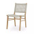 Four Hands Delmar Outdoor Dining Chair - Natural Teak - Ivory Rope