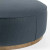 Four Hands Sinclair Large Round Ottoman - Fresno Cobalt