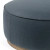 Four Hands Sinclair Large Round Ottoman - Fresno Cobalt