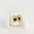 Global Views Alabaster Big Eyed Owl in Cube - Sm