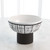 Global Views Black/White Sgraffito Footed Bowl