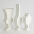 Global Views Classic Sliced Vase - Matte White