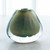 Global Views Conical Vase - Green Gold