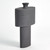 Studio A Folk Ovoid Vase - Black Stone