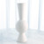 Global Views High Chiseled Orb Vase - Matte White - Lg