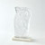 Global Views Mother and Child Case Glass Sculpture on a Stone Base