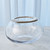 Global Views Organic Formed Vase - Platinum Rim - Sm