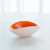 Global Views Pinched Cased Glass Bowl - Orange - Sm