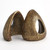 Global Views S/2 Yurt Shaped Bookends - Brown/Bronze