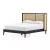 Four Hands Antonia Cane Bed - Brushed Ebony - Queen