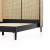 Four Hands Antonia Cane Bed - Brushed Ebony - Queen