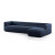 Four Hands Augustine 2 - Piece Sectional - Right Chaise - Sapphire Navy - 126"