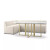 Four Hands Augustine Dining Banquette, L - Shape - 100" - Capri Oatmeal