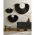 Four Hands Beda Wall Hanging Set Of 3 - Black Sea Grass