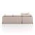 Four Hands Habitat Slipcover 3 - Piece Sectional - 111" - Valley Nimbus