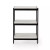 Four Hands Jasper Nightstand - Irone Matte Black W/ Polished White Marble