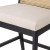 Four Hands Antonia Cane Armless Counter Stool - Brushed Ebony - Savile Flax