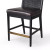 Four Hands Antonia Cane Armless Counter Stool - Brushed Ebony - Sonoma Black