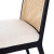 Four Hands Antonia Cane Armless Dining Chair - Brushed Ebony - Savile Flax