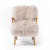 Four Hands Ashland Armchair - Drifted Oak - Taupe Magnolian Fur