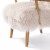 Four Hands Ashland Armchair - Drifted Oak - Taupe Magnolian Fur